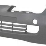Бампер передній Nissan Micra 2003-2005 з отвором ПТФ FP 5008 R2-T