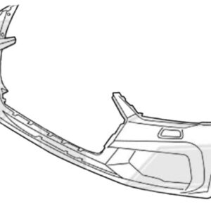 Передній бампер Під парктронік Audi A7 2018+ 4G8 З отворами омивача