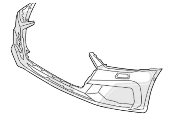 bamper-avto-fps-041 Передній бампер Під парктронік Audi A7 2018+ 4G8 З отворами омивача