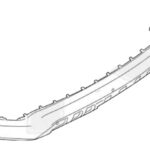 Задній бампер (нижня частина) Ford Edge 2018+ Тайвань FP 2837 951