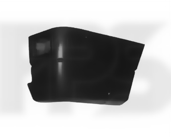 Кут бампера заднього Volkswagen Transporter T4 1990-2003 лівий з отвором з ліхтарем чорний