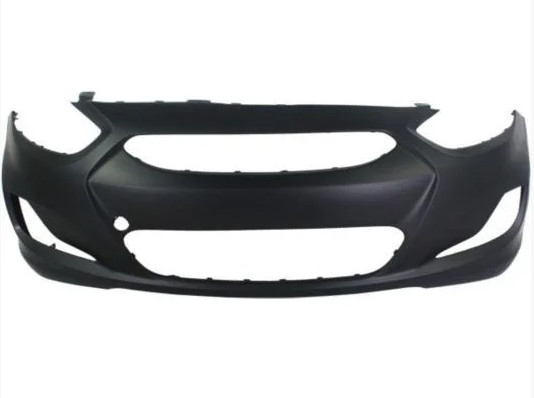 bamper374 Бампер передній для Hyundai Accent Solaris 2011+ чорний