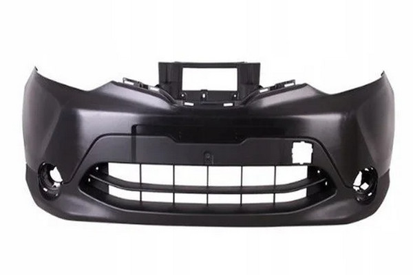 Бампер передній Nissan Qashqai 2014-2017 без отвору п/троніка сірий