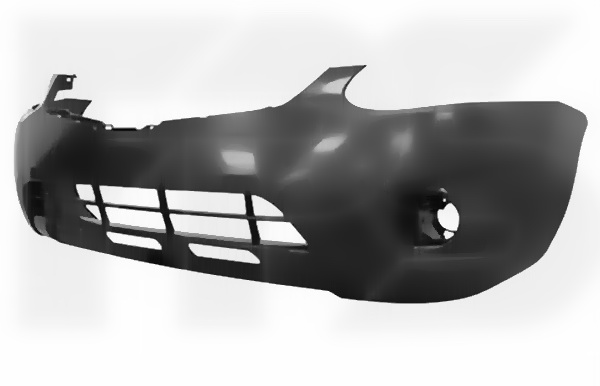 Бампер передній Nissan Rogue 2011-2014 без отвору під п/тронік