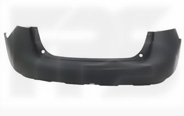 bamper672 Бампер задній Nissan Rogue 2007-2014 без отвору під п/тронік