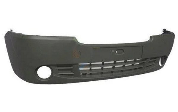 bamper738 Бампер передній Renault Trafic 2007-2014 сіра текстура з отворами