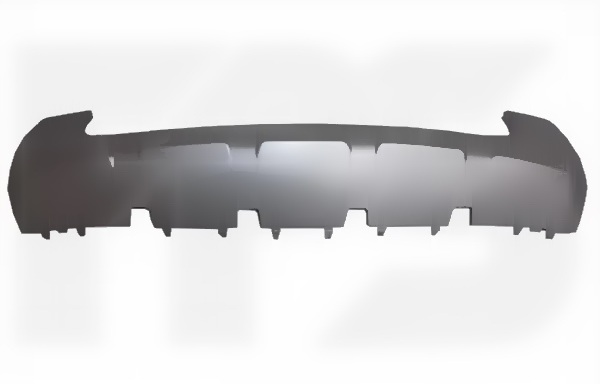 Накладка бампера переднього середня Skoda Yeti 2009-2014 сірий металік