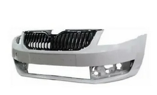 bamper841 Бампер передній Skoda Octavia A7 2013-2017 з решіткою