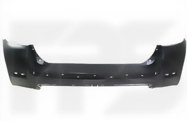 Бампер задній Toyota Highlander 2010-2013 без отвору під п/тронік