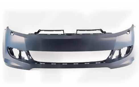 Бампер передній Volkswagen Golf 6 2009-2012 з отвором під омивач без отвору під п/тронік