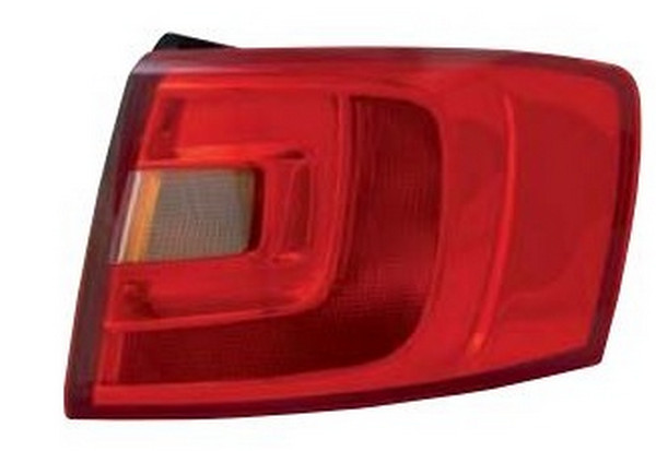 farafonar1217 Задній ліхтар лівий зовнішній з жовтою вставкою Volkswagen JETTA 6 2010-2014 Європа