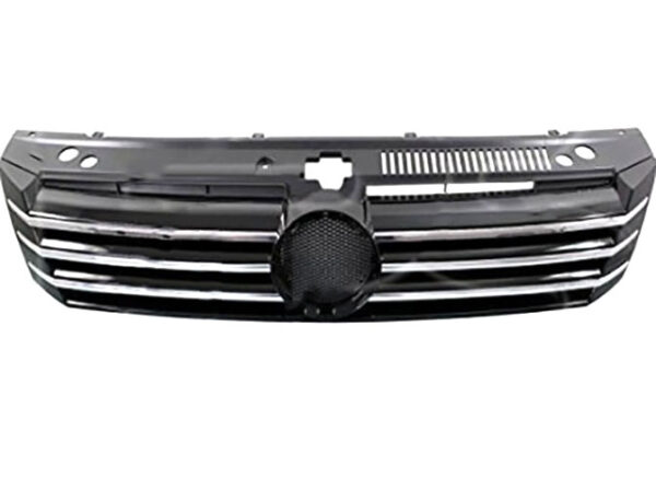 foto-passat-b7-056 Радіаторна решітка з хромом без значка Volkswagen Passat B7 2011-2015 Америка