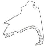Крило для Buick Encore / Opel Mokka X 2016-2020 переднє ліве FP 5233 910
