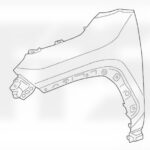 Переднє крило Toyota Rav4 19- праве без отвору сталь 69841333228