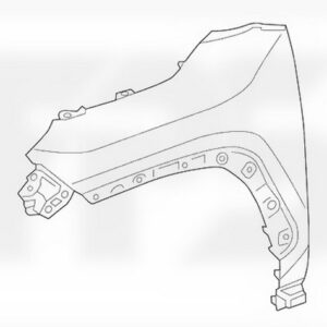 Переднє крило Toyota Rav4 19 - ліве без отвору алюміній