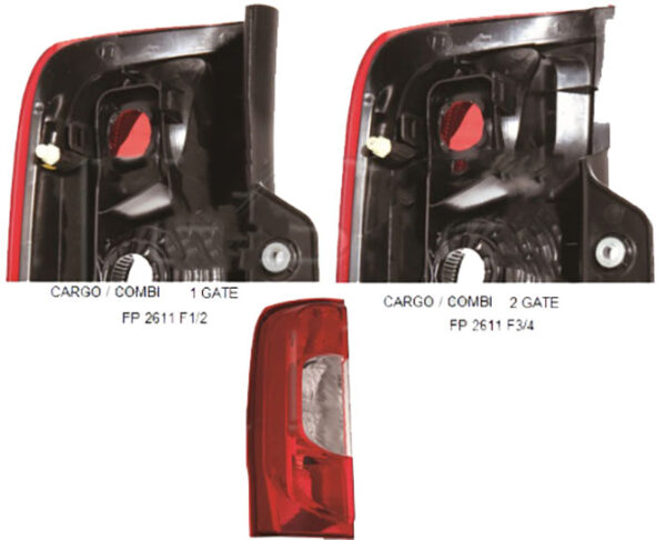 Задній ліхтар для Citroen Nemo / Fiat Fiorino / Fiat Qubo / Peugeot Bipper 2008-2017 FPS правий