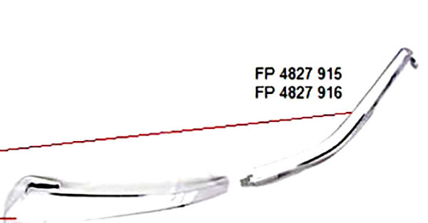 Хром накладка бампера переднього верхня ліва Mitsubishi Outlander 3 2015-2018