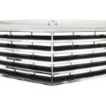 Радіаторна решітка Mercedes E-Class W211 2006-2009 комплект хром/чорна FP 4610 F6-E