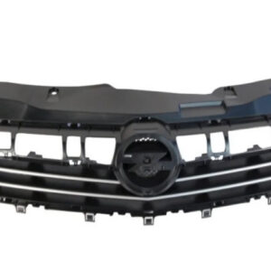 Радіаторна решітка Opel Astra H 2007-2014 чорна без хрому накладки