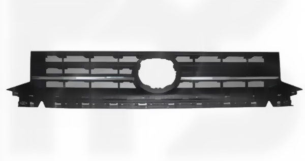 Радіаторна решітка чорні Volkswagen Caddy 3 2015+ з хром. молдингом