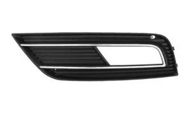 nakladka11 Решітка бампераі ліва Audi A4 B8 2012-2015 з хром молдингом