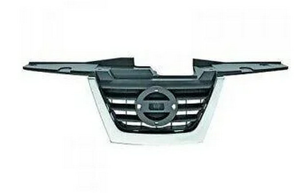 nakladka1143 Радіаторна решітка середня Nissan Juke 2010-2015 хром/чорна