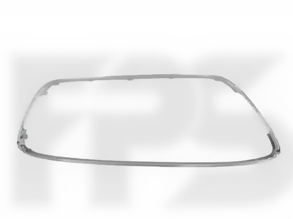 Рамка решітки в бампері Fiesta 2009-2013 хром.