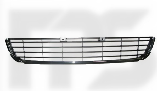 Решітка бампераі Volkswagen Golf 6 середня з хром молдингом