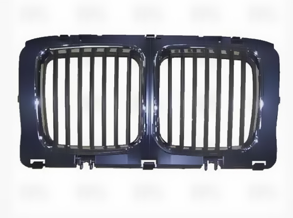 Радіаторна решітка BMW 5 E34 1988-1993 середня частина хром рамки