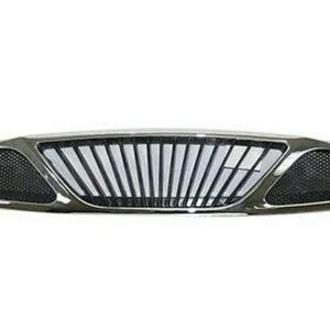 nakladka1466 Радіаторна решітка Daewoo Nubira 1999-2004 хром/чорн.