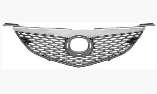 nakladka1510 Радіаторна решітка Mazda 3 2006-2009 Седан накладка хром