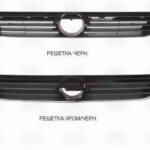 Радіаторна решітка Opel Astra G 1998-2009 хром/чорна 4637482554