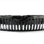 Радіаторна решітка Skoda Fabia 2010-2014 нижній рант хром GS 6408 D304