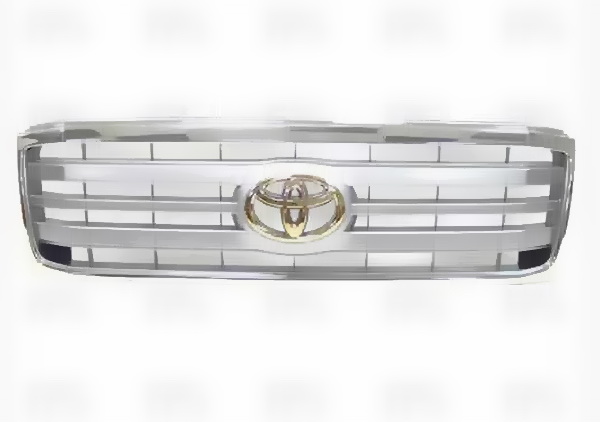 nakladka1581 Радіаторна решітка Toyota Land Cruiser 100 2005-2007 хром/сіра