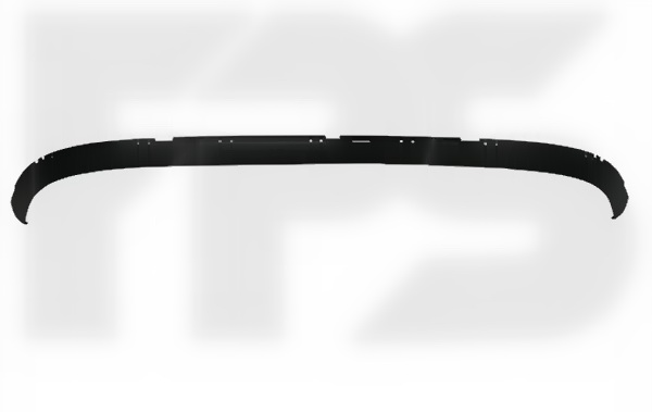 nakladka1634 Накладка переднього бампера нижня Renault Megane 2009-2013
