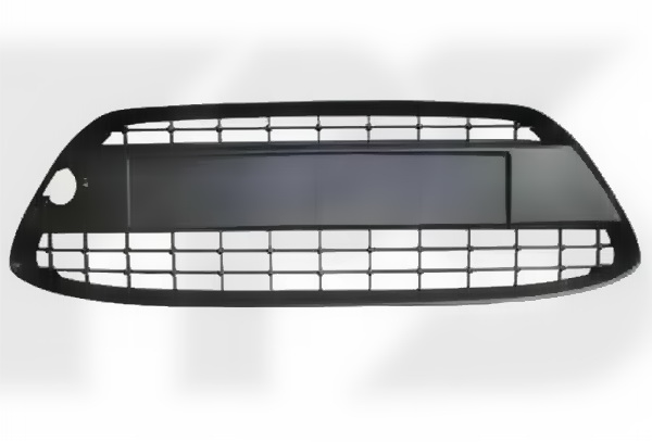 nakladka21 Решітка в бампер Ford Fiesta 2009-2013 без отворів під рамку цільнолита