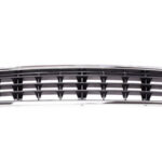 Решітка в бампер середня Audi A4 B6 2001-2004 хром/чорна FP 0019 M02