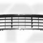 Решітка в бампер Audi A6 С5 2001-2005 середня з хром рамкою 69842049
