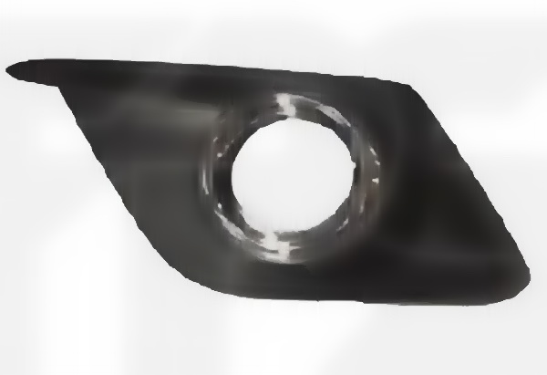 nakladka327 Решітка бампера переднього ліва з отвором + хром окуляр Mazda 3 BM 2013-2016