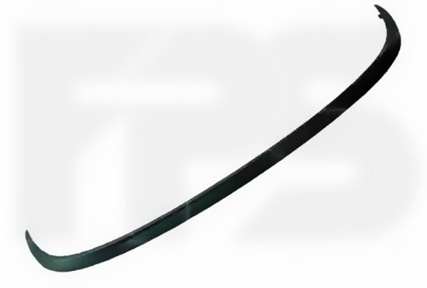 nakladka357 Накладка переднього бампера нижня Renault Fluence 2010-2013