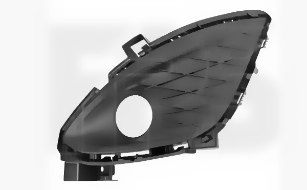 Решітка в бампер права з отвором Mazda 5 2010-2018