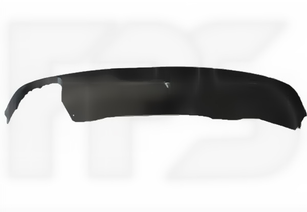 Накладка заднього бампера нижня Skoda Superb 2009-2013 один вихлоп без отвору під фаркоп