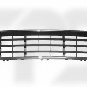 Решітка в бампер Audi A6 2001-2005 середня з хром. молдингом