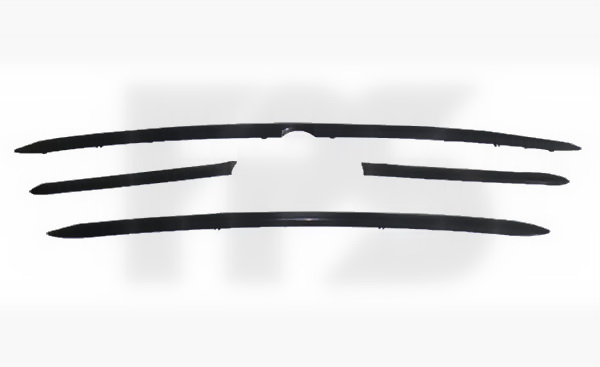 nakladka490 Молдинги решітки радіатора Suzuki Grand Vitara 2001-2005 чорні комплект