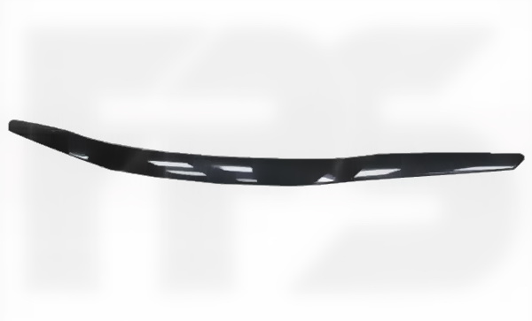 Накладка на капот Hyundai Sonata YF 2010-2014 чорна під фарбування