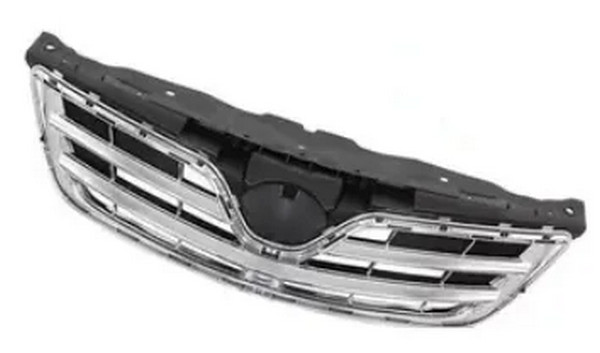 nakladka698 Радіаторна решітка Toyota Corolla 2010-2013 зовнішня+внутрішня чорна+хром