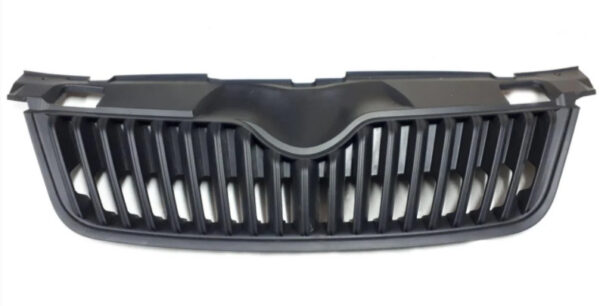 Радіаторна решітка Skoda Fabia 2007-2010 хром ребра нижній рант хром