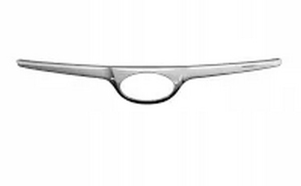 nakladka757 Накладка радіаторної решітки Hyundai i20 2008+ хром