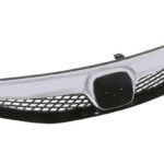 Радіаторна решітка Honda Civic 4d 2009-2012 чорна з хром накладкою GS 3008 D303
