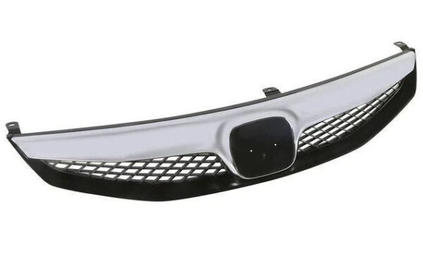 nakladka870 Радіаторна решітка Honda Civic 4d 2009-2012 чорна з хром накладкою